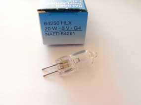 OSRAM 64250 HLX 20W 6V G4 100h ESB M/30